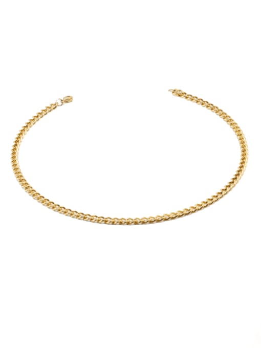 Necklace [1.5*6*8mm] 45cm Titanium Steel  Hip Hop Hollow  Geometric Chain Necklace